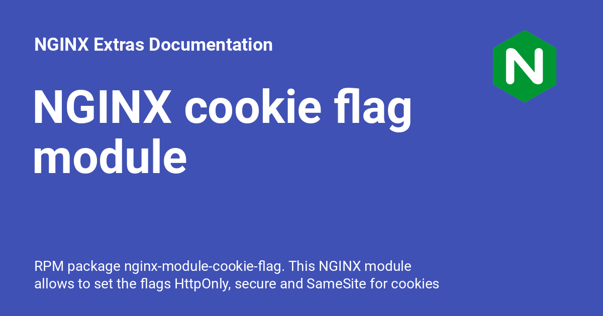 Nginx cookie flag module nginx extras documentation